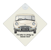 Daimler Dart SP250 1959-64 (disc wheels) Car Window Hanging Sign